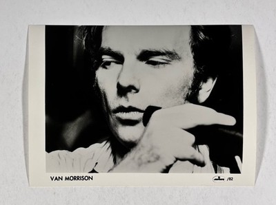 Van Morrison Foto Original Vintage Schwarz-Weiß Presse Promotion Circa 1982