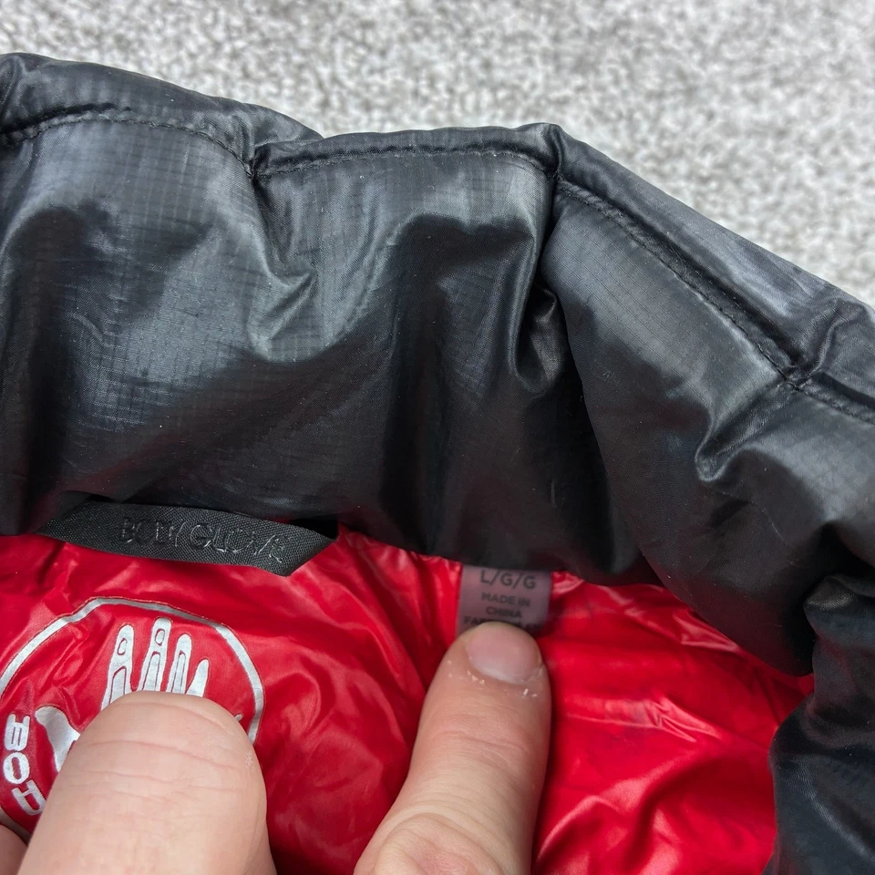 Chaqueta acolchada Body Glove para hombre grande negra roja relleno cremallera resistente al agua Foto 4 de 4