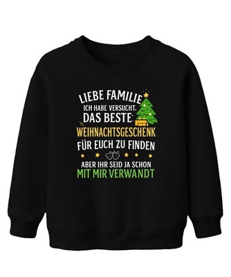 Love Family Best Christmas Gift Funny Related Saying Unisex Kids Swe