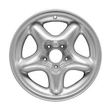 16x7.5 5 Spoke Refurbished Aluminum Wheel Painted Sparkle Silver 560-03088