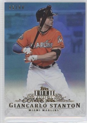 2013 Topps Tribute Blue 95/99 Giancarlo Stanton #17 1g5