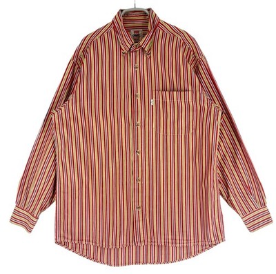 Vintage LEVIS STRAUS & CO Herren Langarm Casual Formal Hemd Größe M