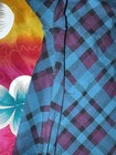 ClimateRight Purple Blue Plaid Leggings by CuddlDuds, Size Small — photo 8