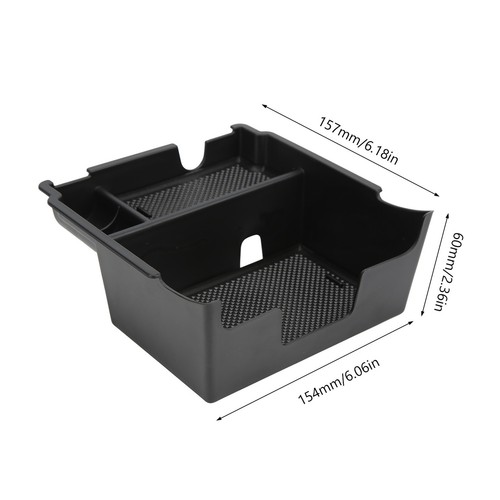 Center Console Organizer ABS Black & Nonslip Pad Armrest Storage Box Part Fo REL - Picture 17 of 22