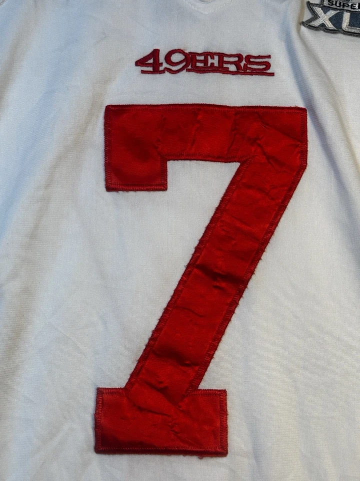 耐克 49 人队 Colin Kaepernick 超级碗 47 XLVII 球衣 大号 NFL 旧金山 — 第 4/4 张图片