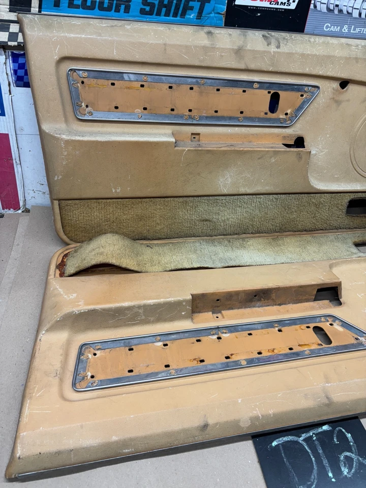 Mercury Capri RS TA 1979 panel de puerta marrón conjunto tarjetas de proyecto Mustang OEM Foto 2 de 4