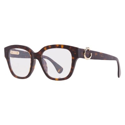 Cartier Panthere de Cartier Demo Square Ladies Eyeglasses CT0566O 006 53