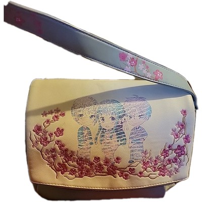 Fruits Basket Chibi Tohru, Kyo & Yuki Sakura Crossbody Bag