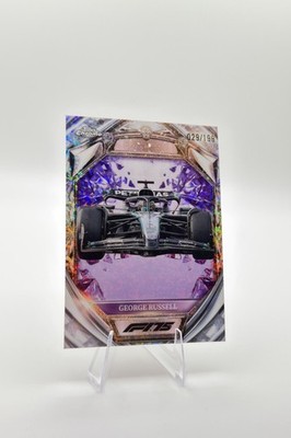 Topps F1 2025 Chrome George Russell Diamond 75th #D75-27 Purple Mini /199