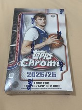 Topps Chrome Basketball 2025-2026 Hobby Box Sealed 🏀 Looking For Logoman🔥