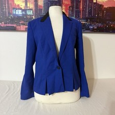 Sasson Blue Woman s Blazer Size 12/13