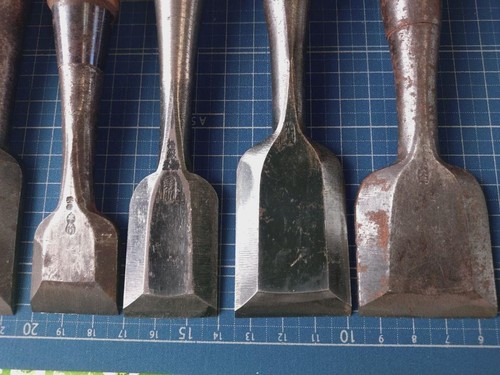 Japanese Nomi Chisel Vintage Old Retro Oire Tools Set of 15 Bulk - Picture 9 of 17