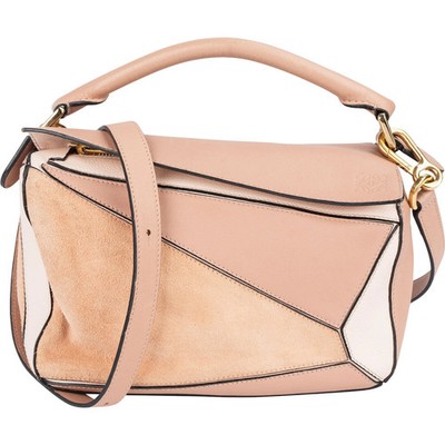 Loewe Suede Calfskin Puzzle Handbag Tasche