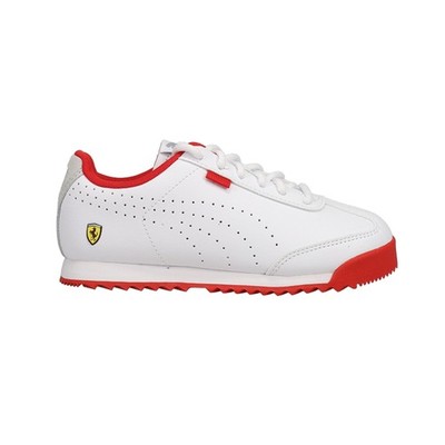 PUMA Scuderia Ferrari X Roma Via Perforated Lace Up Youth Boys