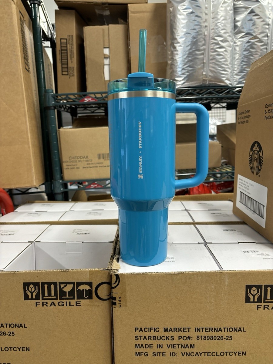 STARBUCKS SPRING 2026 40 OZ BLUE STANLEY CUP***TARGET EXCLUSIVE
