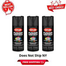 3 Pack Krylon Fusion All-in-one Spray Paint Satin Black 12 Oz Paintprimer 3 Pack Krylon Fusion All-in-one Spray Paint Satin Black 12 Oz Paintprimer