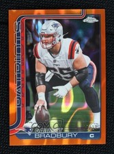 2025 Topps Chrome Orange Lava Refractor 22/25 Garrett Bradbury #212 1mc5