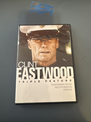 #ad Clint Eastwood Triple Feature: Heartbreak Ridge Kelly#x27;s Heroes Firefox DVD $8.00