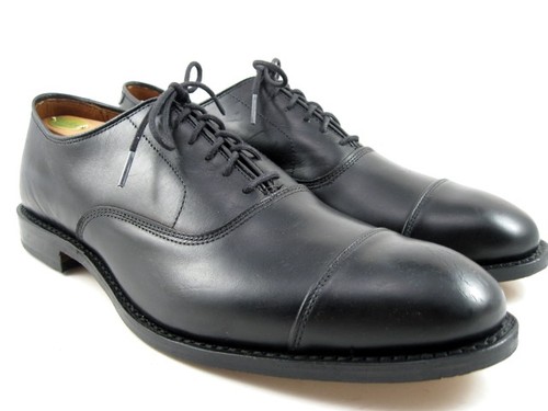 NUEVO Allen Edmonds "PARK AVENUE" Hombre Gorra-Puntera Oxfords 11 D Negro EE. UU. (645N) - Imagen 2 de 13