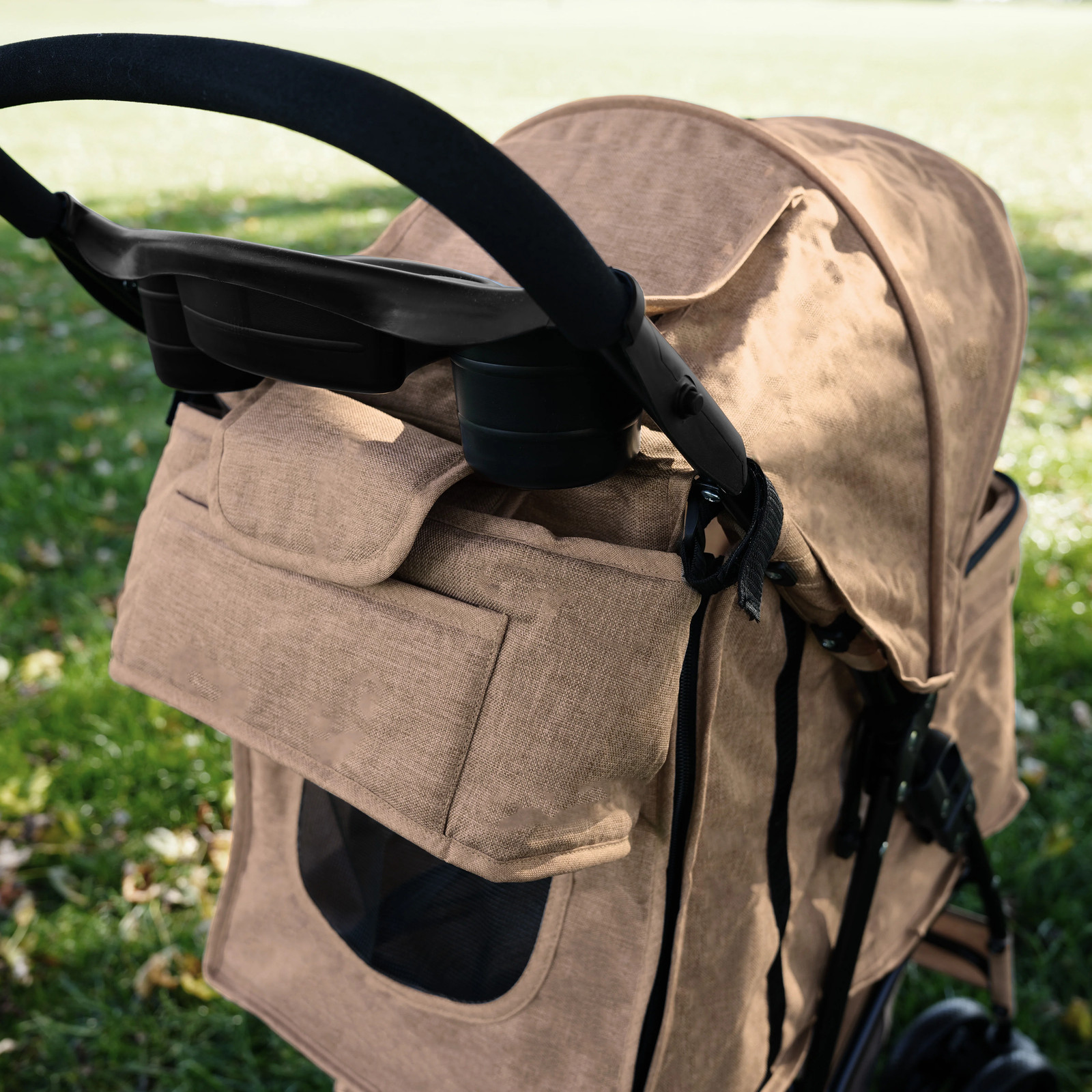 Organizer per Passeggino per Animali Beige foto 6