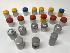 21 Metal 35mm Film Kodak Containers Canisters Vintage