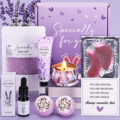 TUDOU Birthday Gifts For Women, Lavender Pamper Gifts For Her, Ideas Gifts For Mum