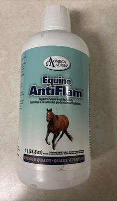 Omega Alpha Equine Antiflam 1 Liter For Horses Only Supports Sound Feet & Joints