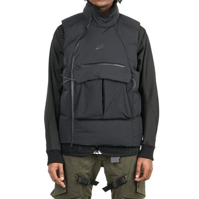 Nike Tech Pack Vest Gilette Sportswear Down Fill Black Anthracite Men's Small S
