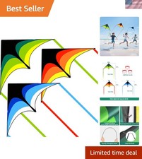 Delta Kite for Kids  Adults, Extremely Easy to Fly Kite for Beach Trip, Best...
