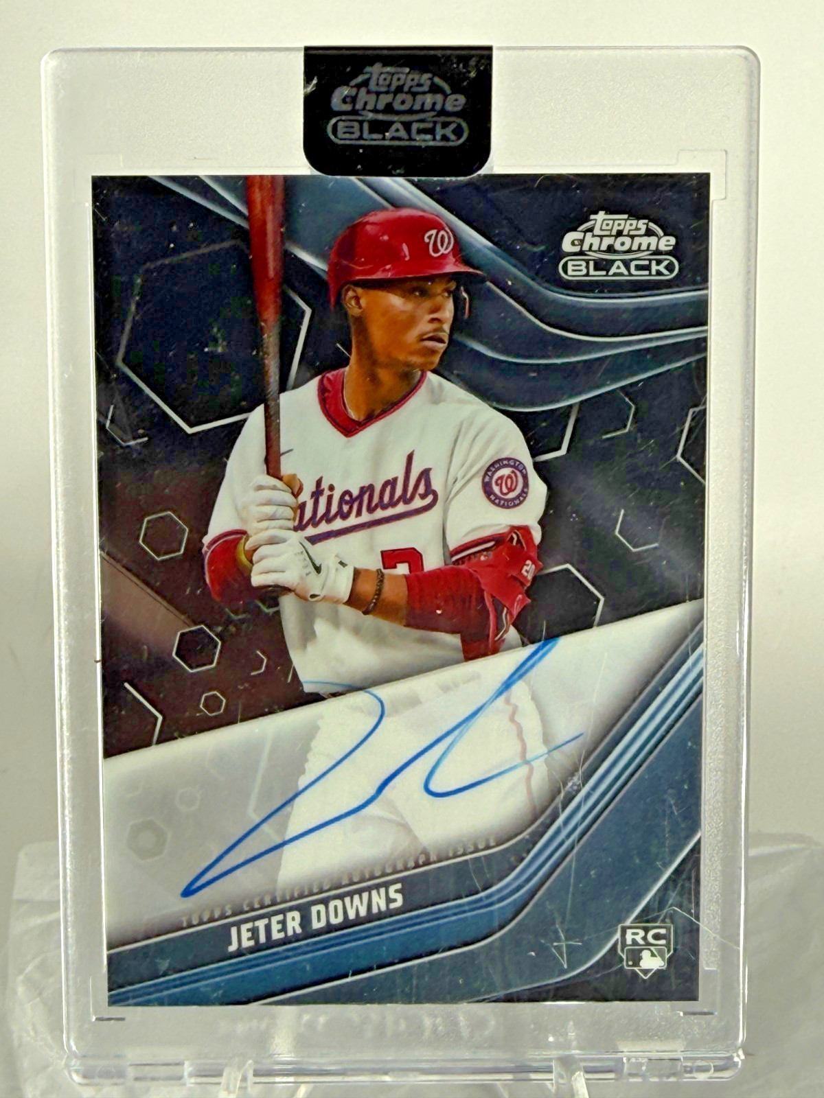 2023 Topps Chrome Black Auto Jeter Downs RC #CBA-JD Washington Nationals