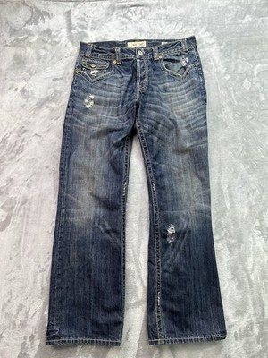 Men's Mek Denim OAXACA Bootcut Button Fly Handcrafted Jeans 36Wx34L Western Fade