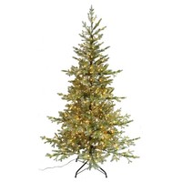 artplants Deko Tannenbaum Belleville Speed Deluxe, Beschneit, 230Cm, Ø135Cm