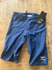 NEW Speedo Boys Swimsuit Jammer Endurance Navy USA Youth 26 Speedo Black NWT