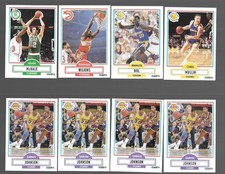 1990 FLEER MAGIC JOHNSON KEVIN McHALE DOMINIQUE WILKINS CHRIS MULLIN BOL + LOT