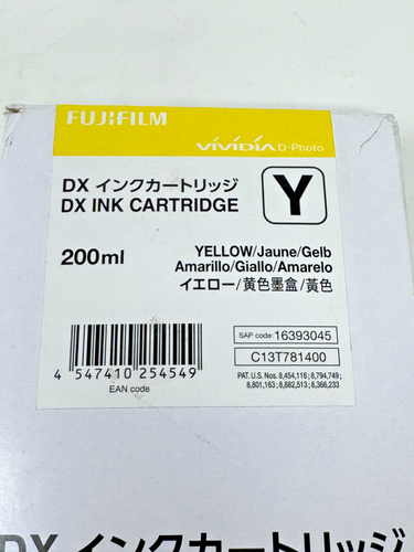 Fujifilm DX Ink Cartridge Yellow 200ml C13T781400 Vividia D-Photo EXP 9/2026 - 第 2/6 張圖片