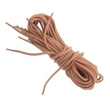 6 Pair Athletic Round Laces Polyester Shoelaces Brown Shoestrings