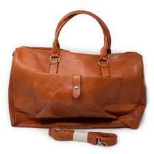 Borsone cuoio uomo borsa grande in ecopelle da viaggio con tracolla vintage voli