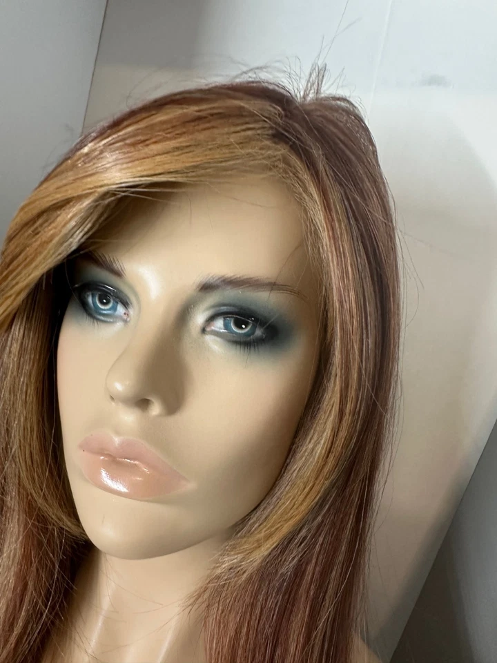 Pelucas de niña Vegas encaje frontal mono atado a mano LA PELUCA HIPNOTIZADO ROJO ESCARCHA Foto 4 de 4