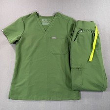 FIGS Technical Collection Scrub Set Womens XS Green Nurse Catarina Zamora