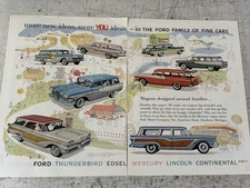 Original 1958 Edsel Ford Mercury Magazine Sales Brochure Rare Original 1958 Edsel Ford Mercury Magazine Sales Brochure Rare
