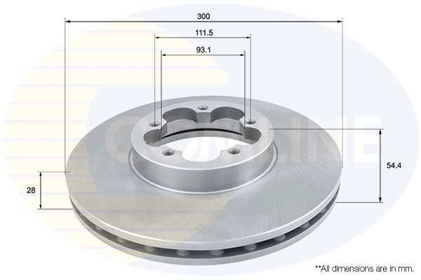 2 PCS COMLINE ADC1232V Brake Disc