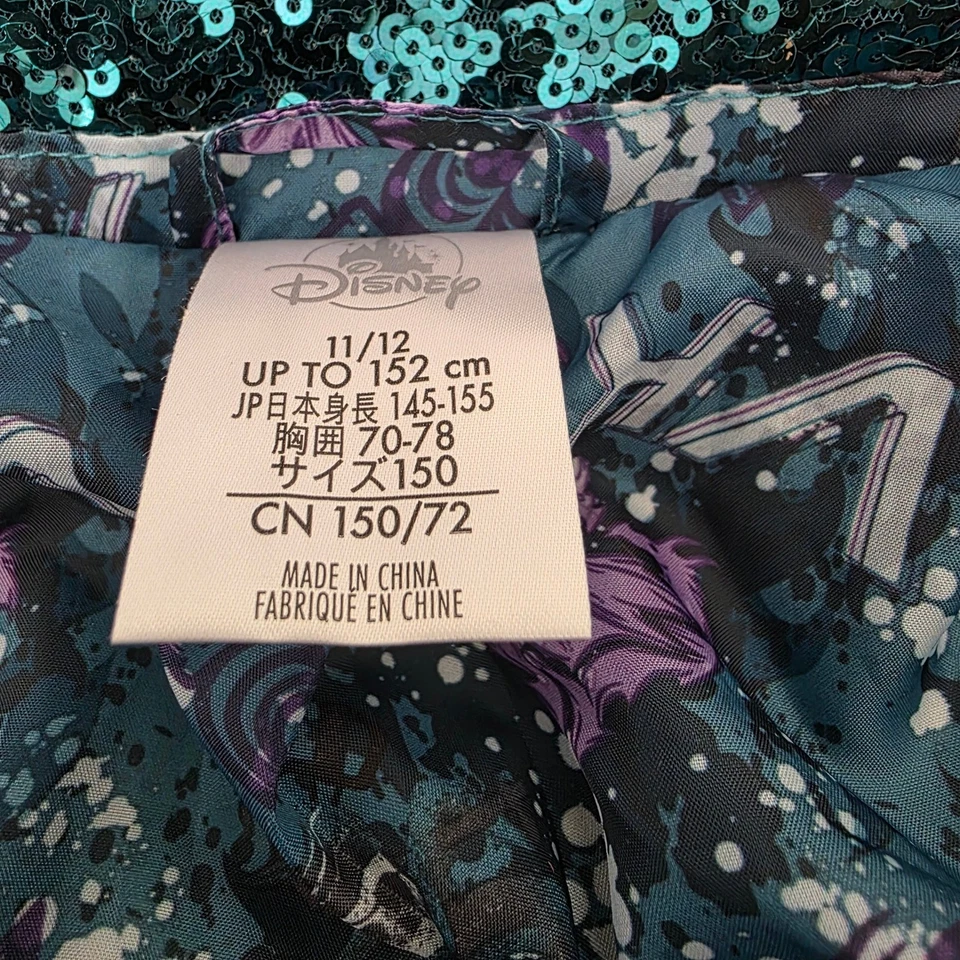 Disney Store Descendants Uma Faux Leather Moto Jacket 11/12 Costume Cosplay - Image 2 of 4