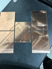 5 - COPPER FLAT PLATES 8  H x 6" W 24 gauge 110 SHEET light scratches MADE IN USA