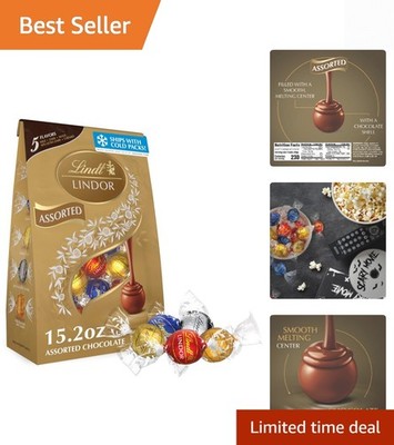 Assorted Chocolate Candy Truffles, Chocolate with Smooth, Melting Truffle Cen...