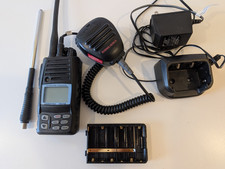 Standard Horizon HX370S Handheld Marine VHF Radio w Mic and Accessories