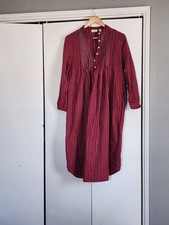 LL Bean Red Long Vintage Dress Small