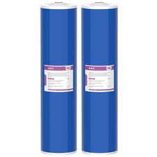 2 Pack 20"x4.5" 5 Micron GAC Carbon Water Filter Whole House Big Blue Cartridges