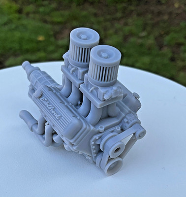Pontiac 455 V8 Engine Tunnel Ram Naturally Aspirated 1 24 Scale Hot Rod Model
