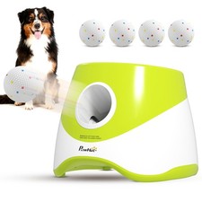 Automatic Dog Ball Launcher, Dog Ball Thrower with 5 2.3" ETPU Balls
