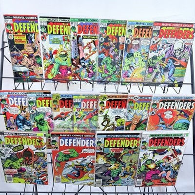 Defenders 16 22 24 25 30 32-42 45 lot Key 1st Ruby Thursday 2nd Red Guardian